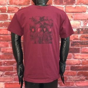 Neff Men Maroon Tee
